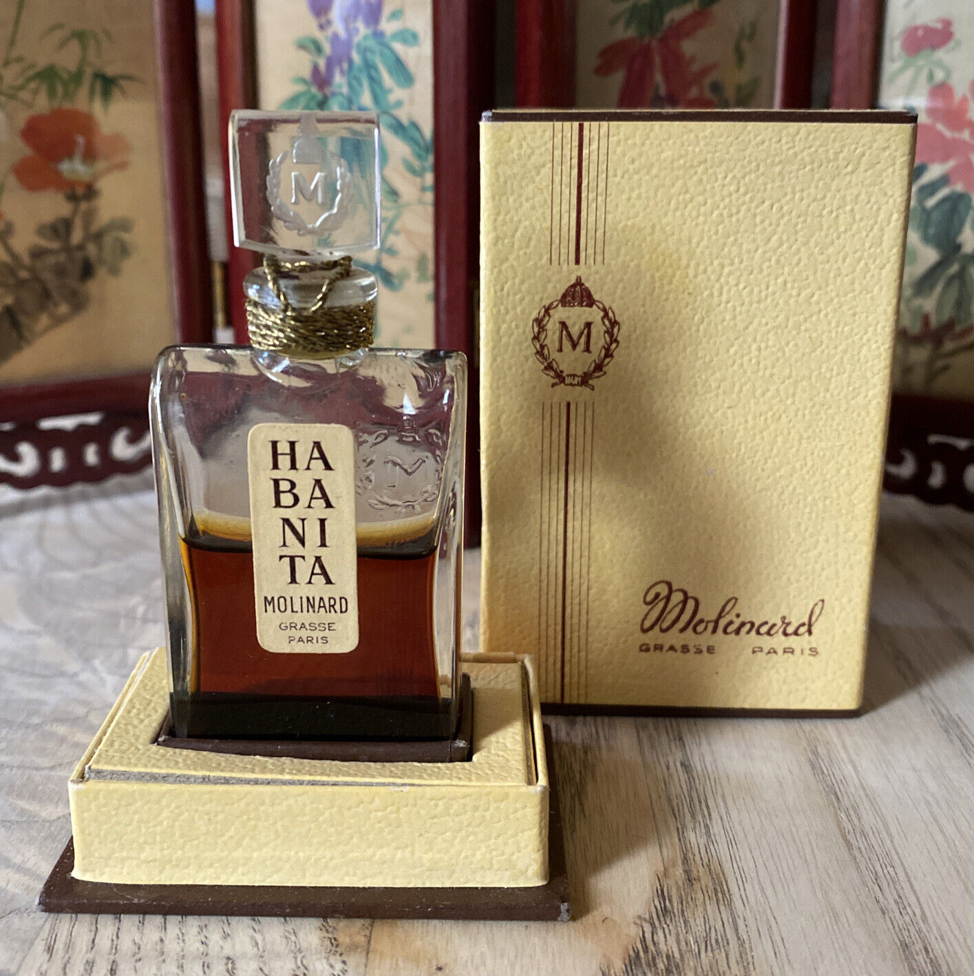 Habanita 1921 Molinard Paris Vintage Sealed Pure Perfume in Box EXTREMELY RARE