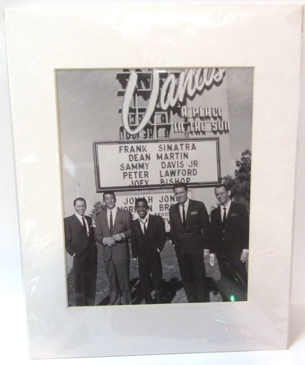 Rat Pack org. photo Frank Sinatra, Sammy Davis Jr. Dean Martin, Bishop & Lawford