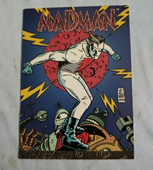 MIke Allred\'s MADMAN Wizard Creator\'s Portfolio Promo Card #1 1993