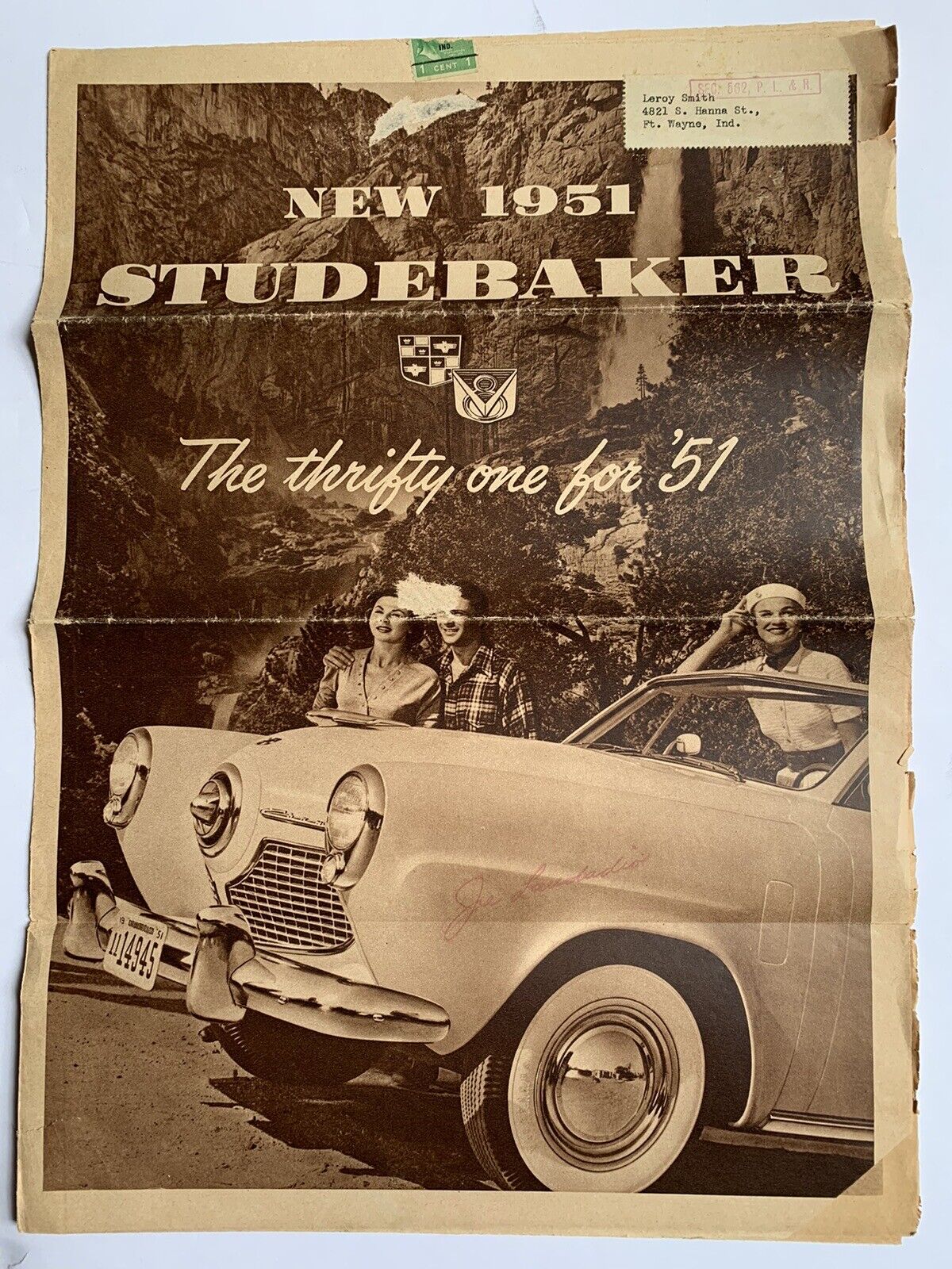 Print Ad 1951 Studebaker 8 Page Newsprint Sepia Tone 15