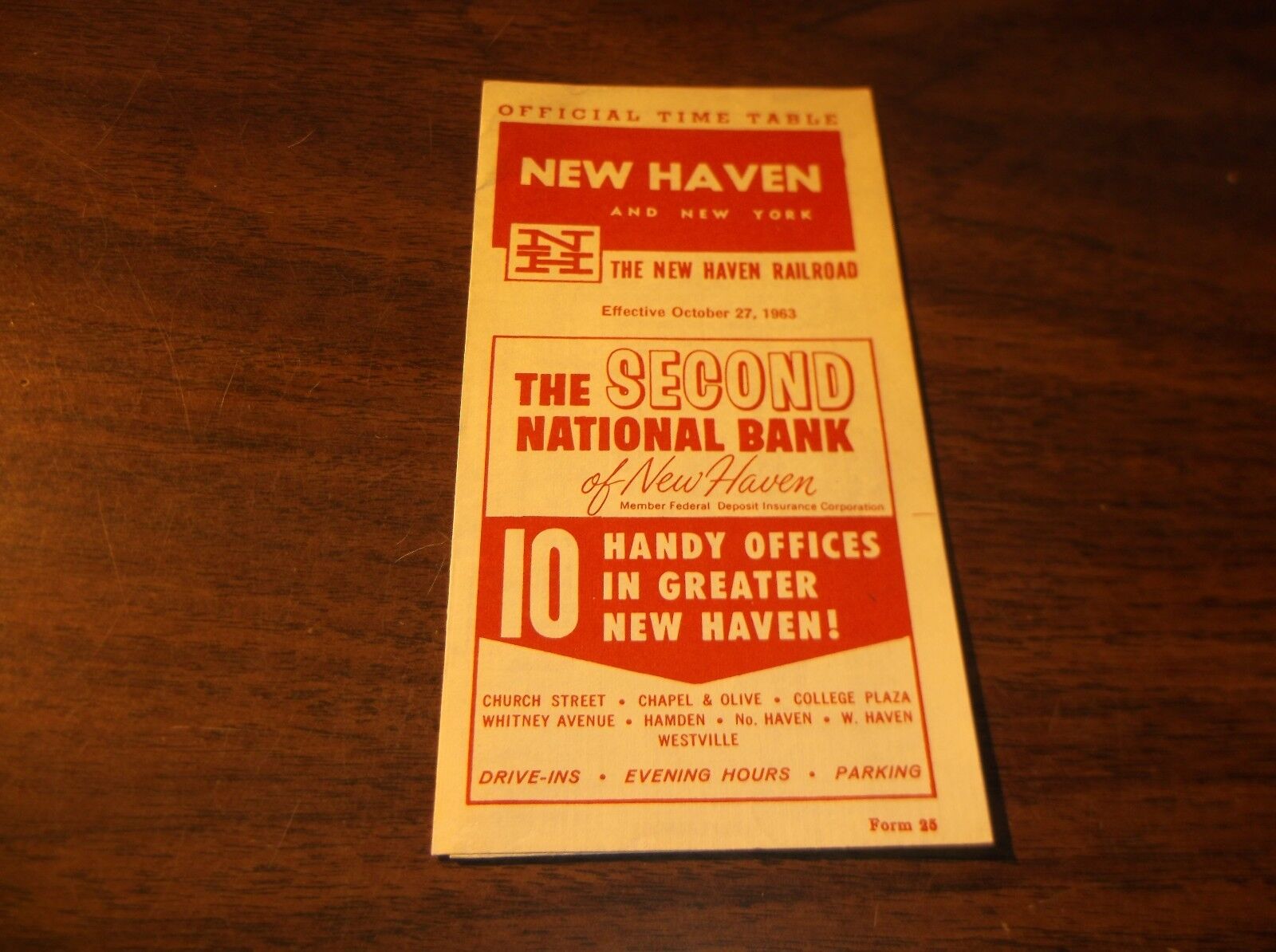 OCTOBER 1963 NEW HAVEN RAILROAD NEW HAVEN, CT PUBLIC TIMETABLE