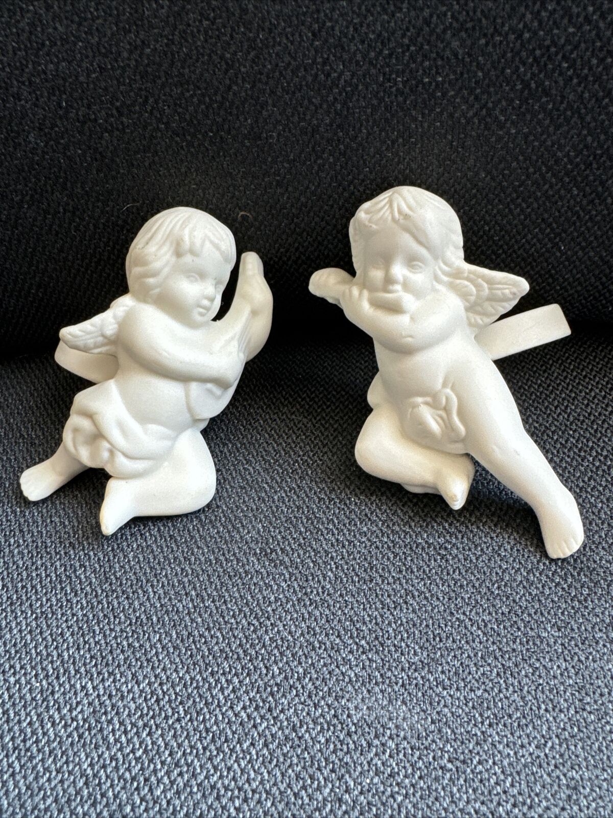 Vintage PartyLite CHERUB Taper Candle Huggers P0190 Retired No Box -Discontinued