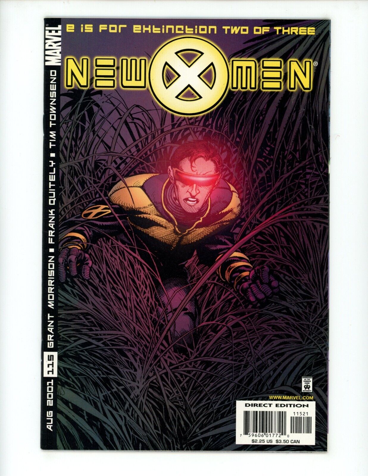 New X-Men #115 Comic Book 2001 NM 1st App Negasonic Teenage Warhead