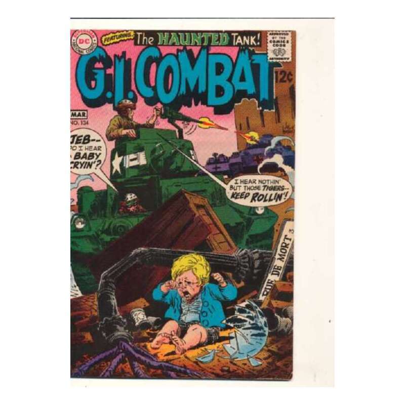 G.I. Combat (1957 series) #134 in Fine + condition. DC comics [o;