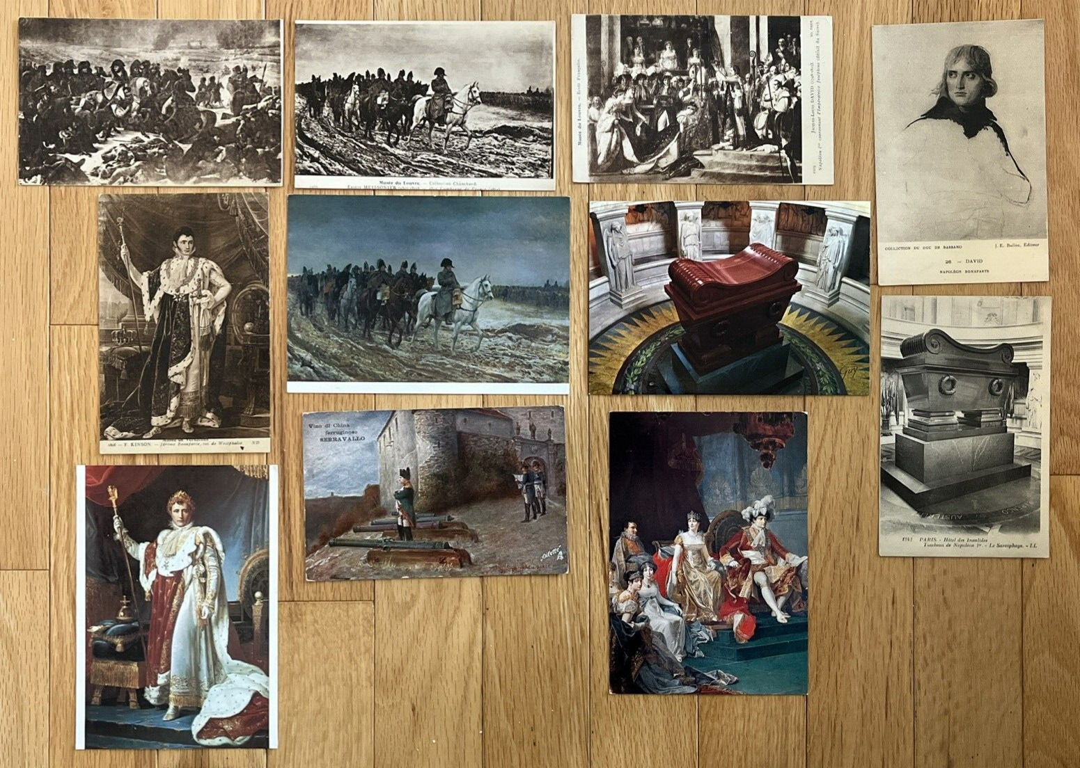 French leader NAPOLEON - lot of 11 vintage unused post cards