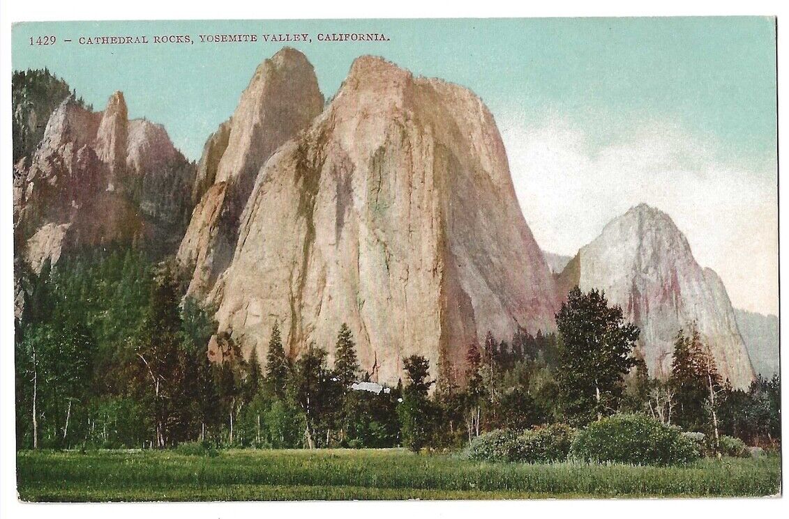 Yosemite National Park, California c1907 Cathedral Rocks, Yosemite Valley