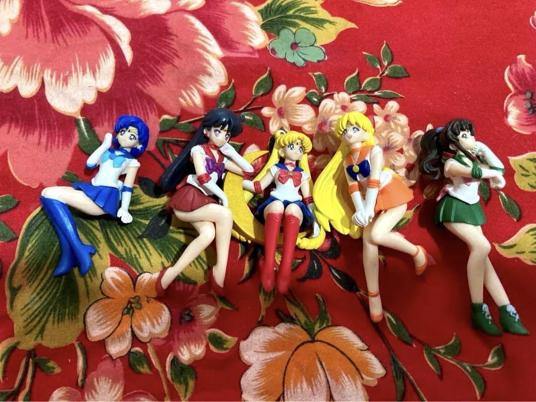 Set of 5 Sailor Moon Fuchico on the Cup Mini Figure Bandai Gashapon J9848