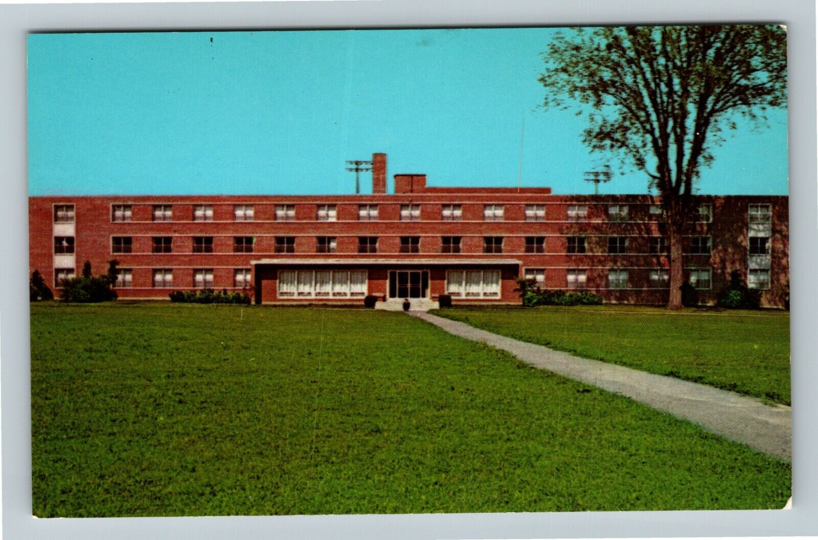 Ashland OH-Ohio, Ashland College, Girls Dormitory, Kate Myers, Vintage Postcard