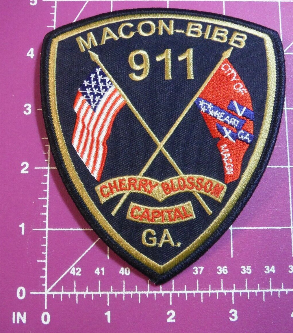 Macon Bibb Counties Georgia 911 Dispatcher Patch ~ Bulk B