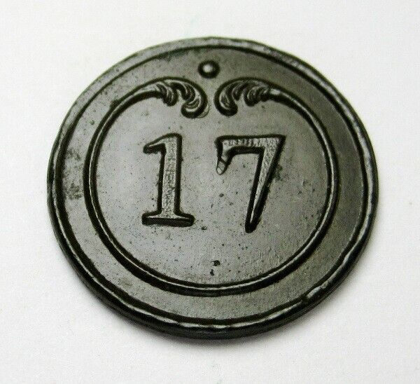 French 17th Line Infantry Cuff Button (Napoleonic Era) 17 mm