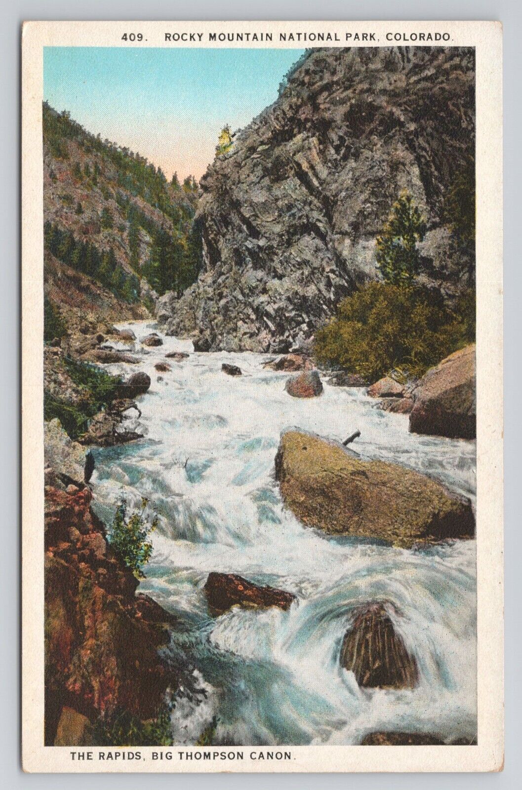 Postcard Rocky Mountain National Park Colorado