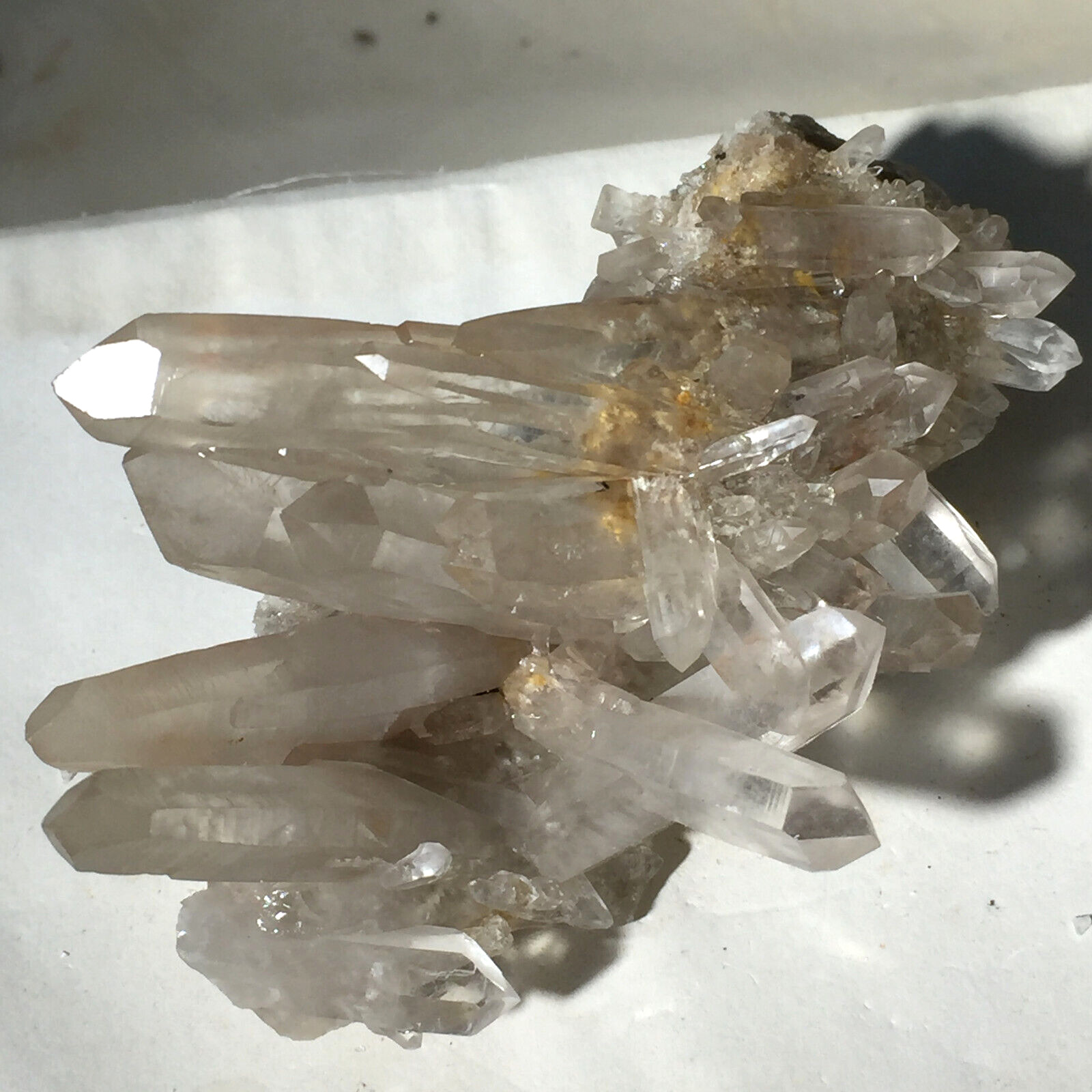 216g Himalaya Clear Natural Smoky Quartz Crystal Cluster Rough Mineral Specimen