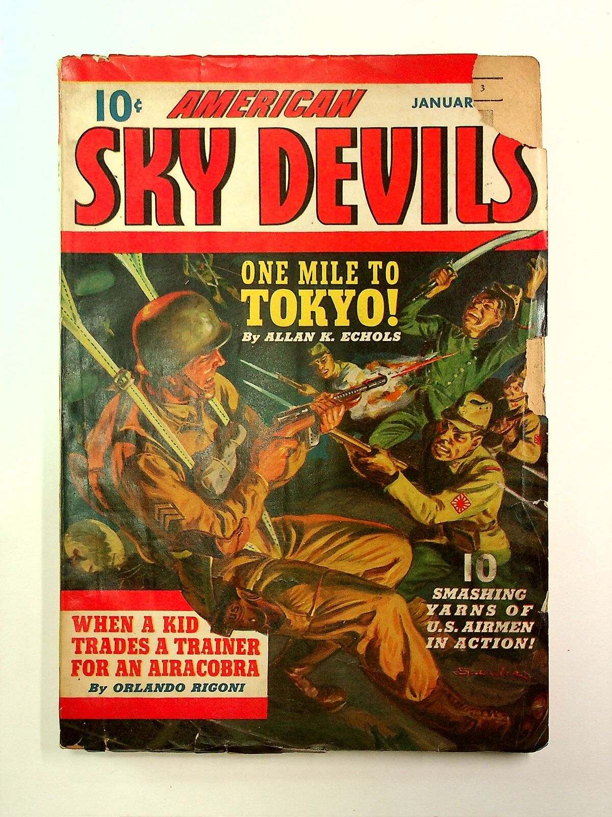 American Sky Devils Pulp Jan 1943 Vol. 1 #4 VG