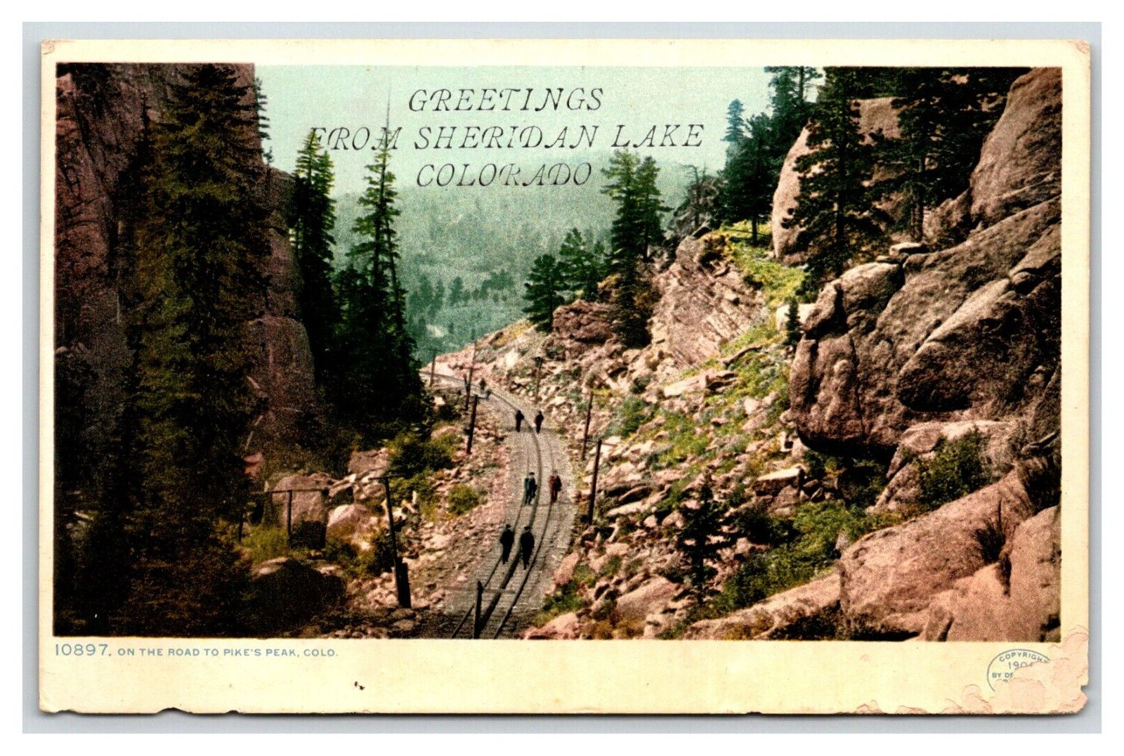 Colorado Sheridan Lake 1908 Kiowa county Pike\'s peak