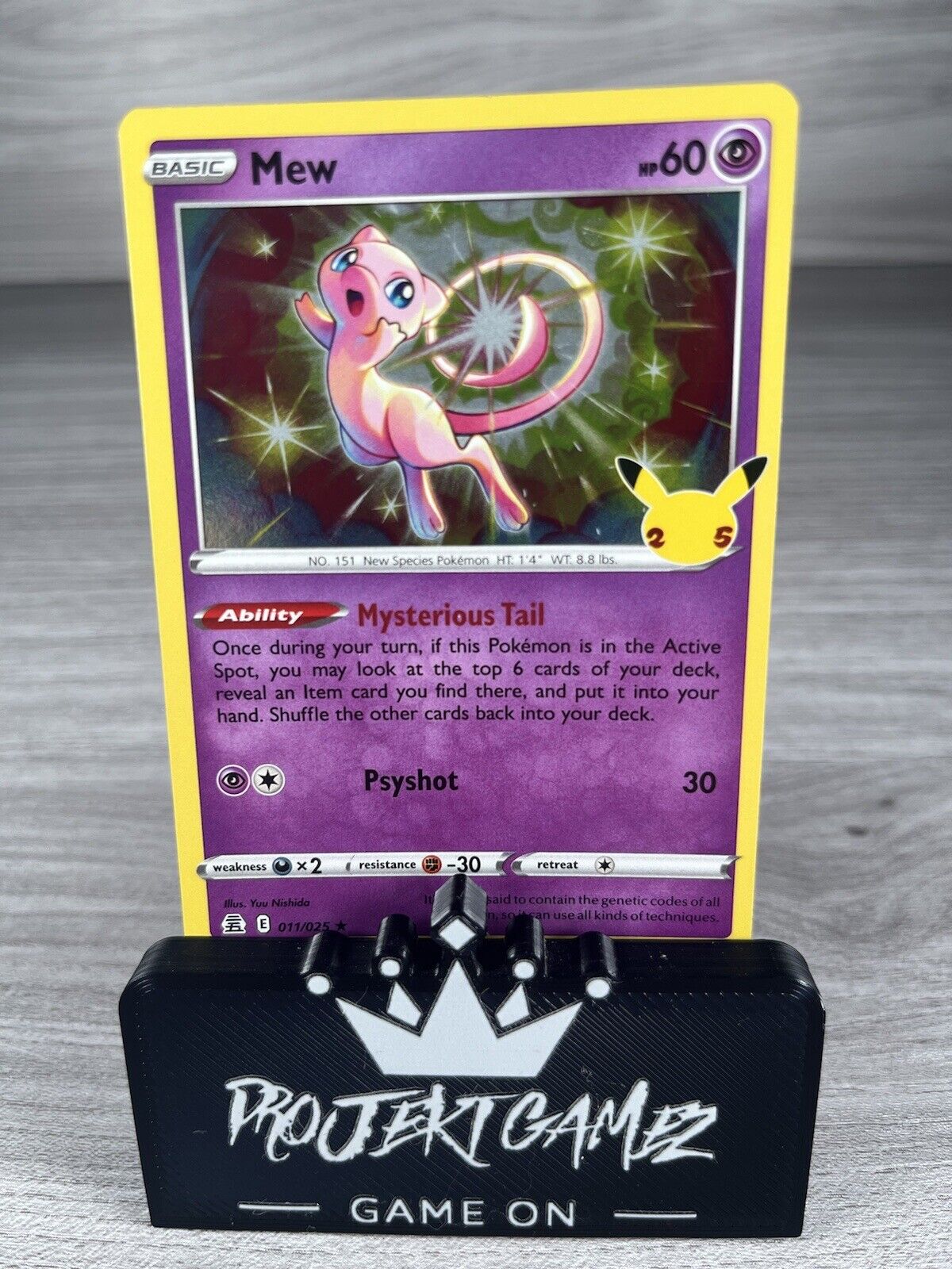 Mew Celebrations 011/025 Holo Foil Rare Pokemon Trading Card TCG