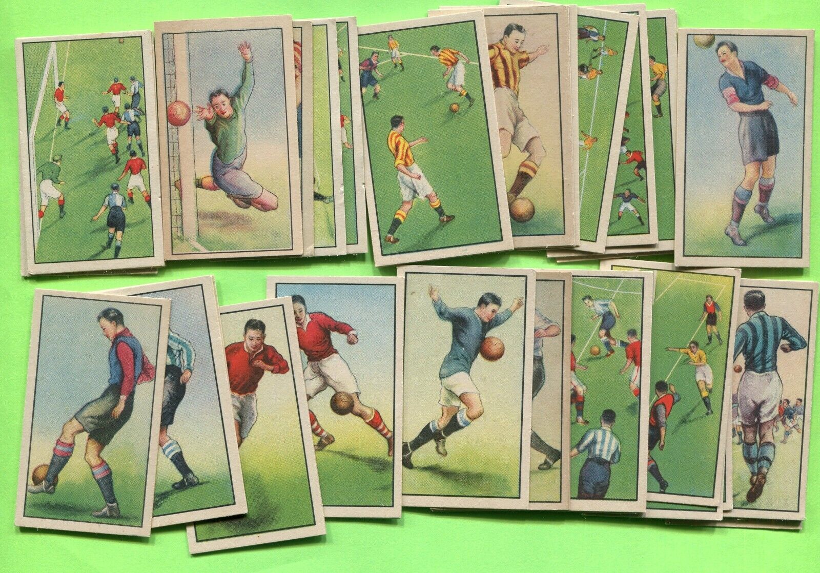 1934 BRITISH AMERICAN TOBACCO CO. HINTS ON ASSOCIATION FOOTBALL CHINESE CARD SET