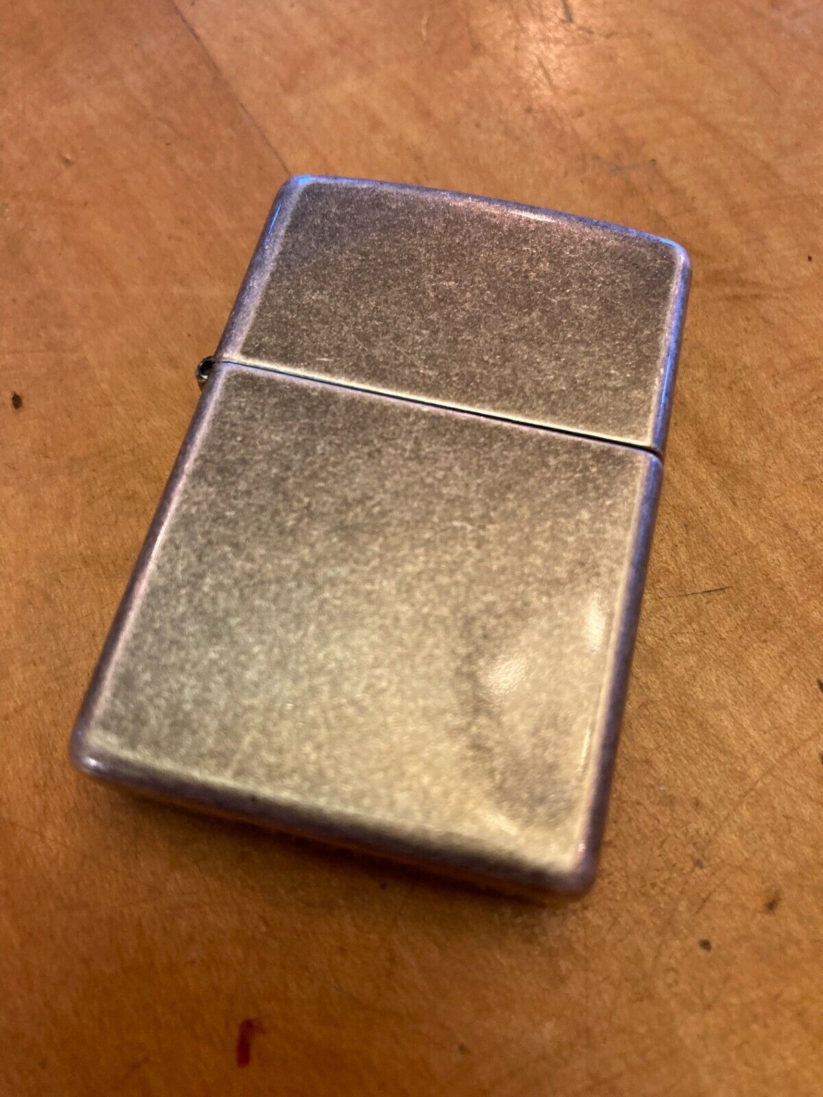 Genuine Zippo Antique Silver Plate Lighter CASE ONLY No Insert/Box