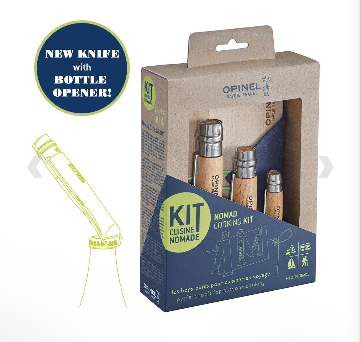 OPINEL FRANCE NOMAD COOKING KIT (002177) - BRAND NEW IN BOX