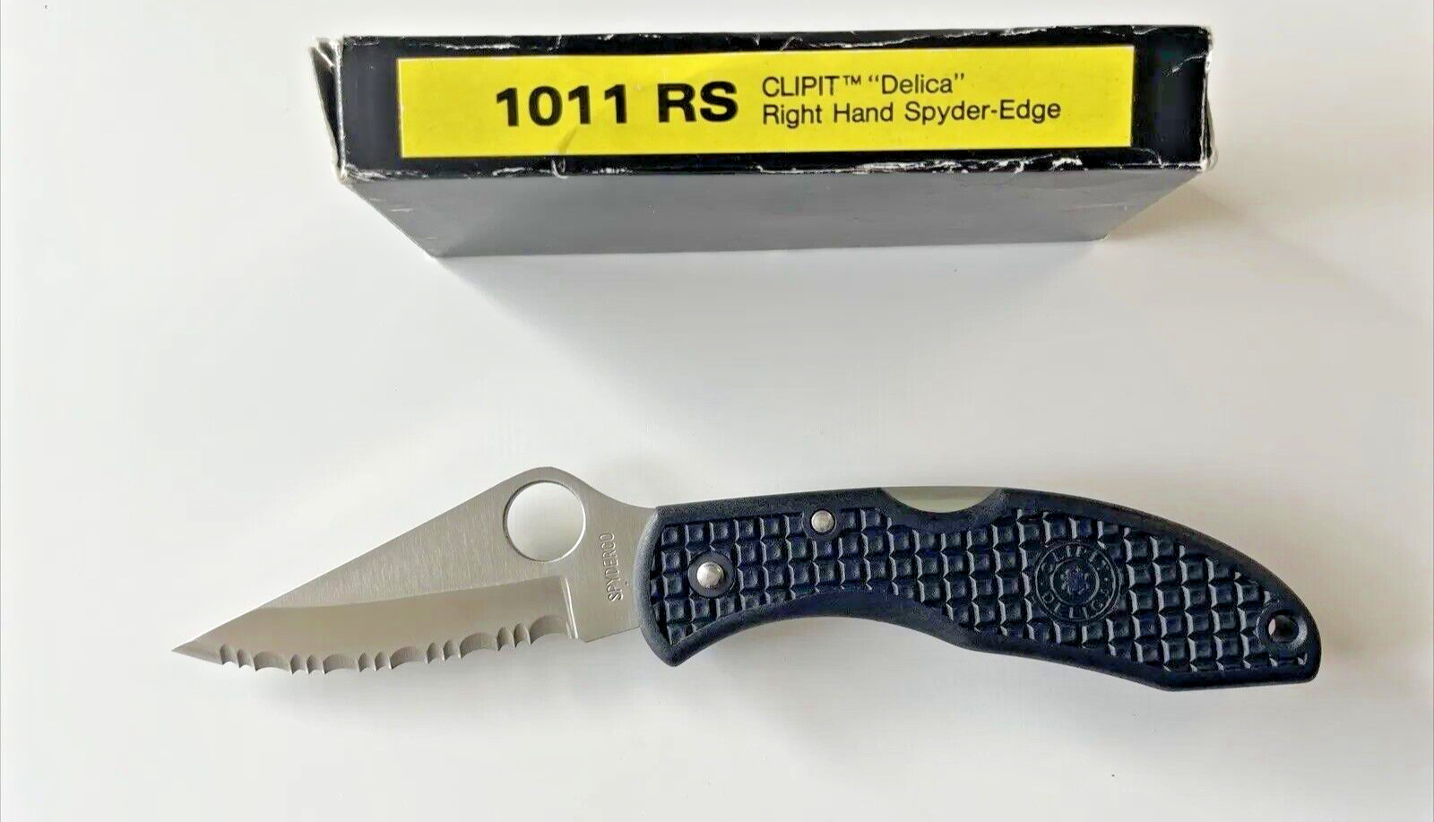 Spyderco 1011RS Delica 1st Generation Folding Knife Gin-1/G-2 Japan 1990