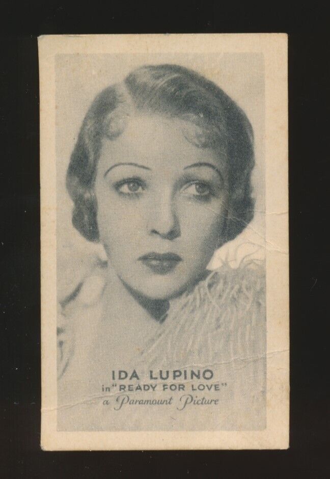 1934 T84 Golden Grain Tobacco MOTION PICTURE STARS -Ida Lupino