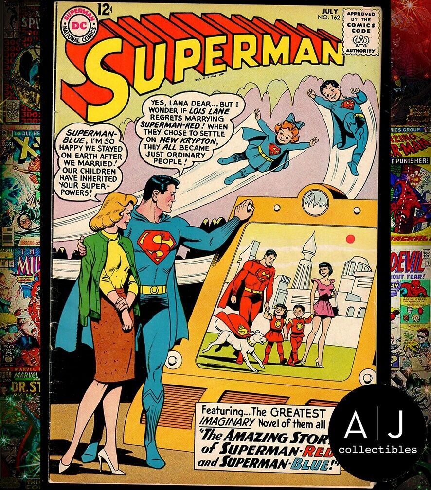 Superman #162 DC Comics 3rd app General Zod Superman Red & Blue FN- 5.5