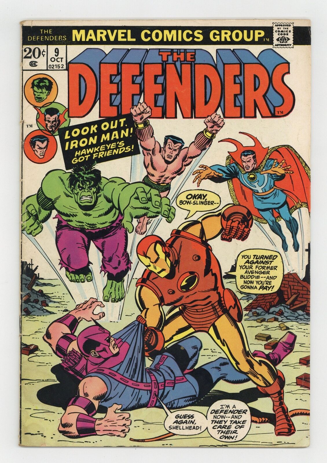 Defenders #9 VG- 3.5 1973