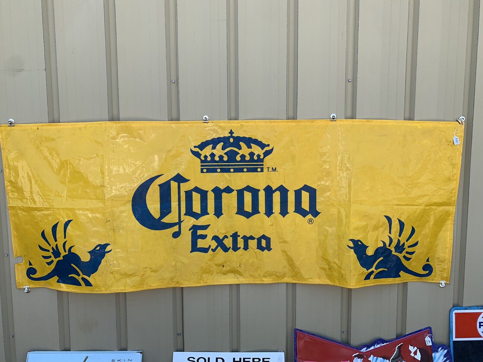 Corona Extra 8 Foot Yellow Vinyl banner