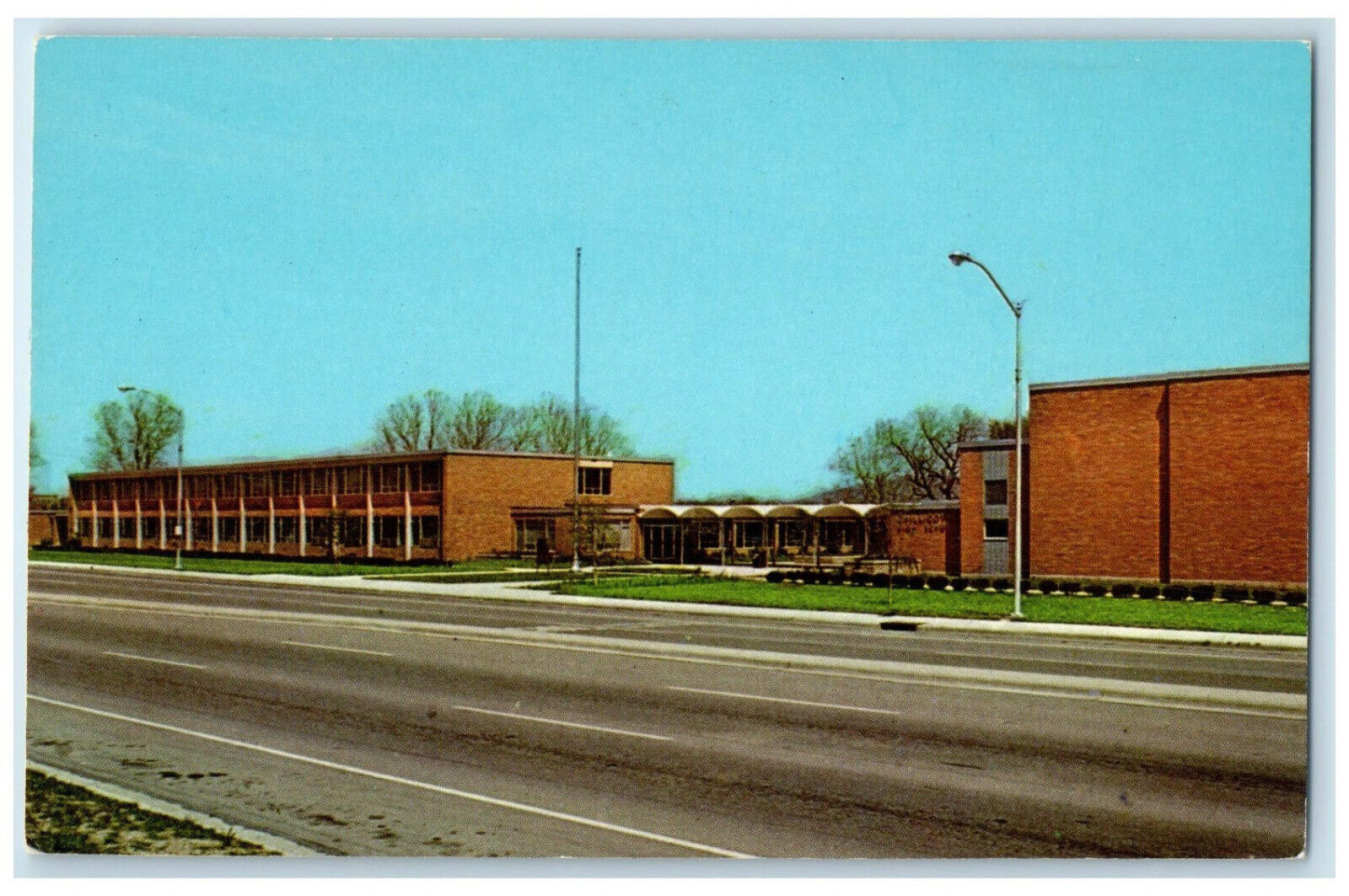 c1950's Chillicothe High School Chillicothe Ohio OH Vintage Posted Postcard