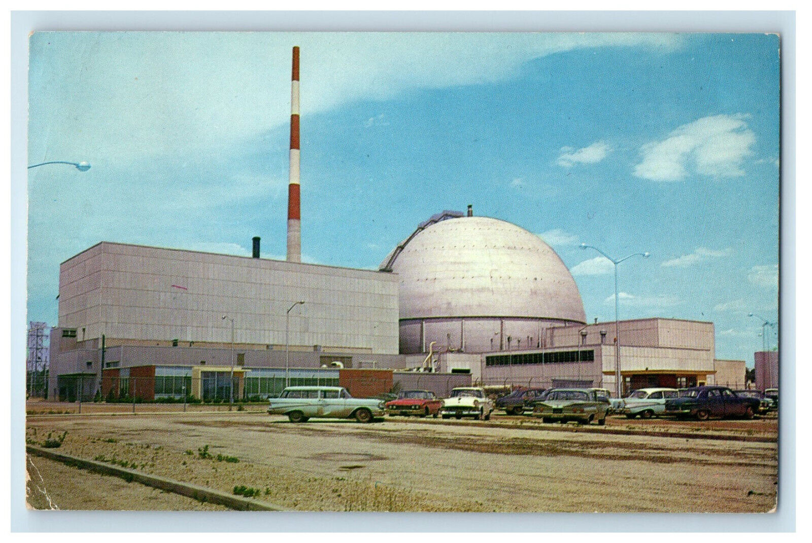 1962 Nuclear Power Station Steve\'s Cafe - Chenoa Illinois IL Secor IL Postcard