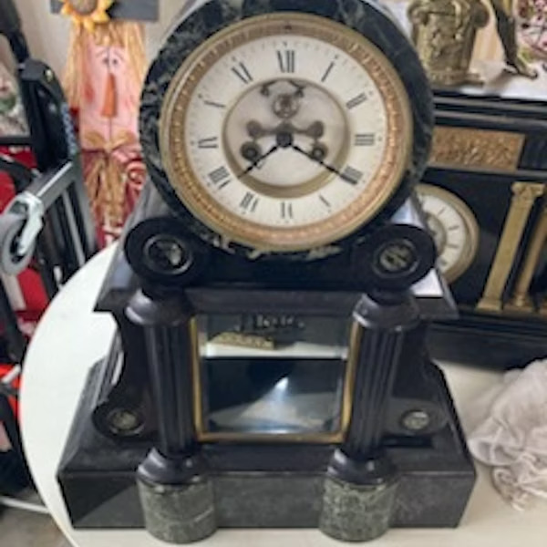 French antique mantel clock by Japy Freres circa 1870.