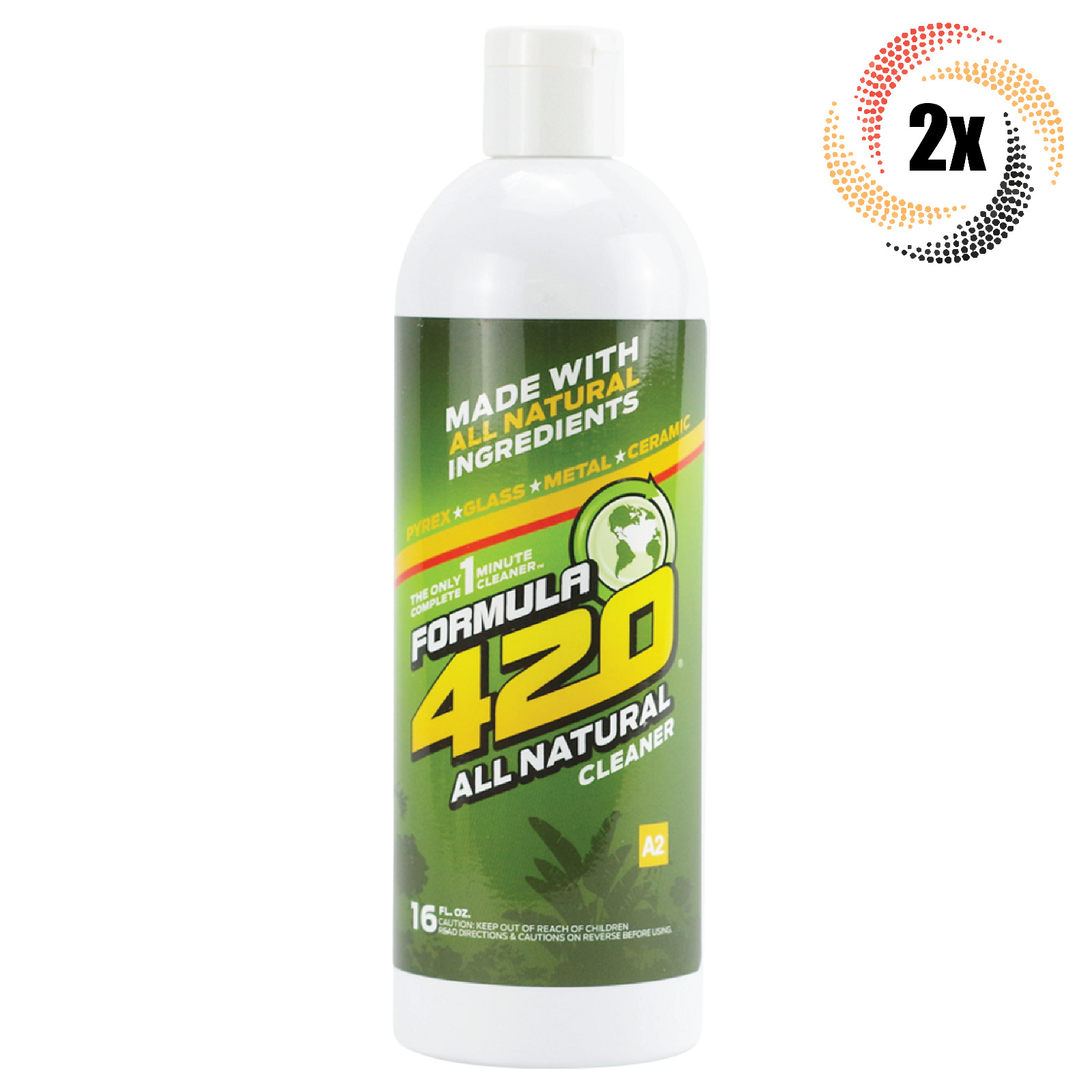 2x Bottles Formula 420 All Natural Cleaner For Glass & More 16oz | Fast Shipping