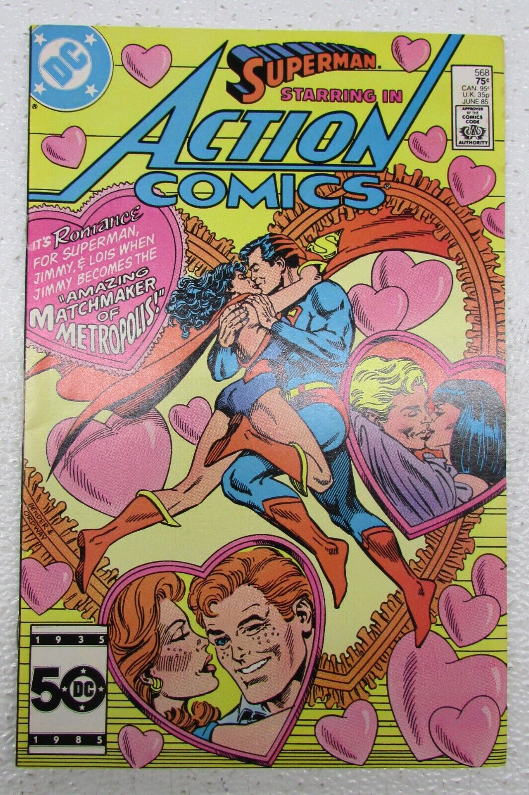 DC COMIC BOOK SUPERMAN STARRING IN ACTION COMICS #568 JUNE 1985
