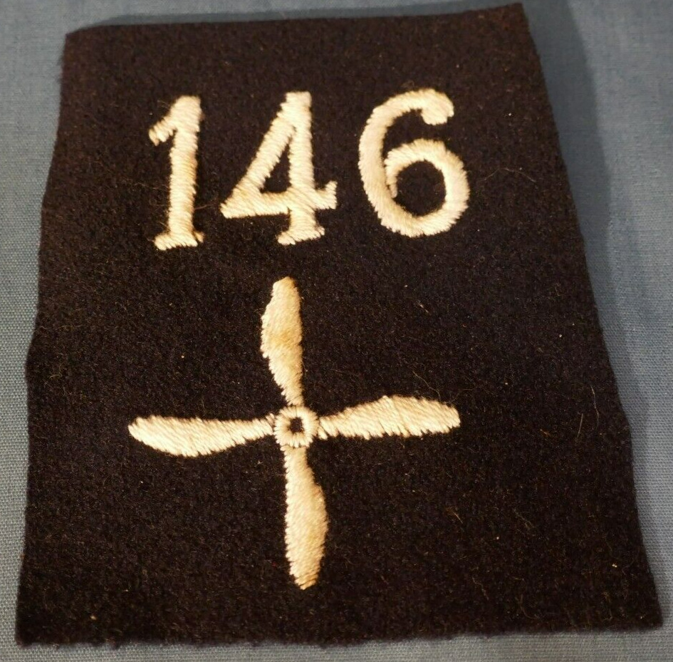 WWI US Army Air Service 146th Aero Squadron SSI Shoulder Patch 654th Supply Sqdn