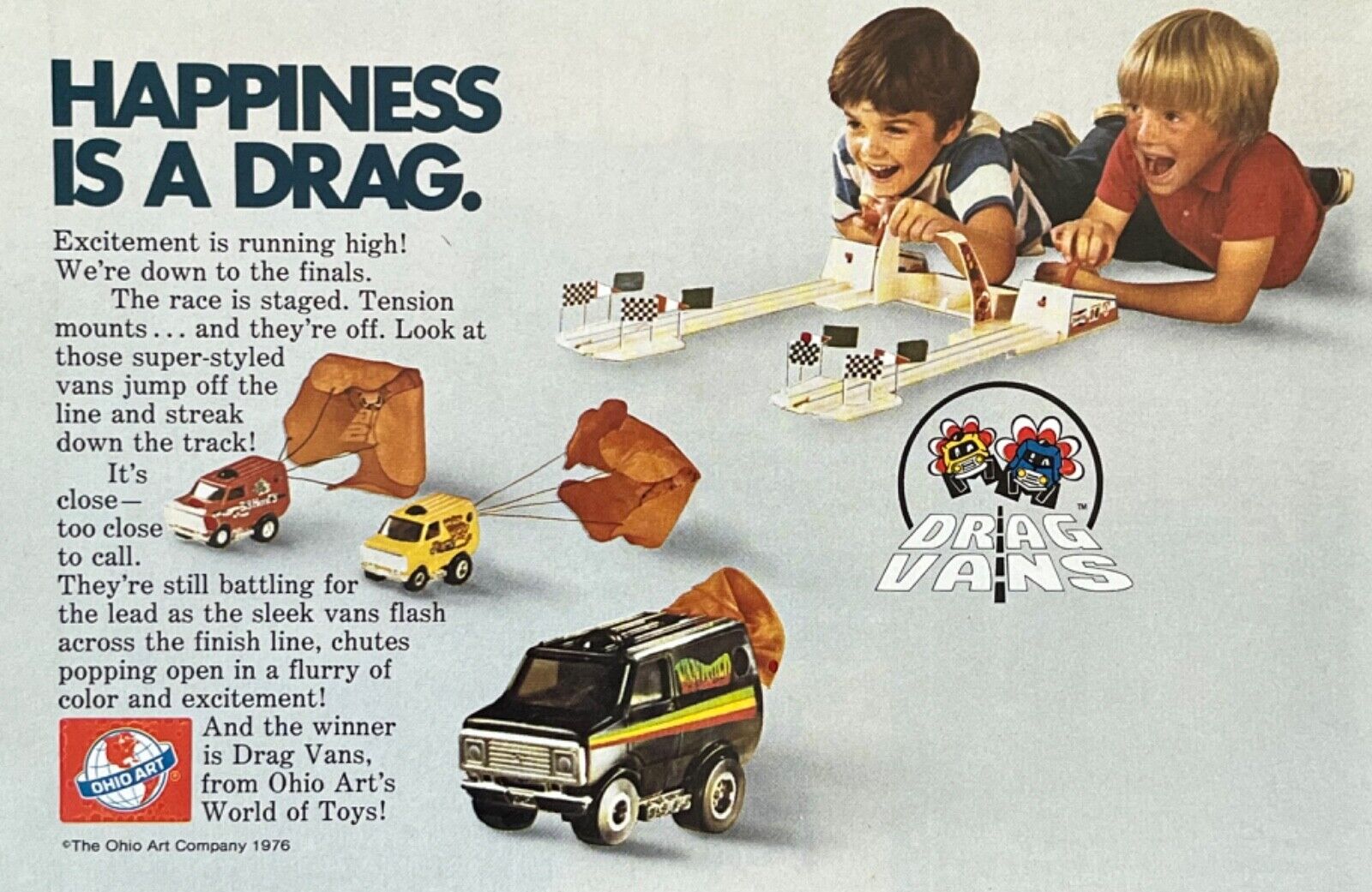 The 1976 Ohio Art’s World of Toys “Drag Vans” Happiness Is A Drag