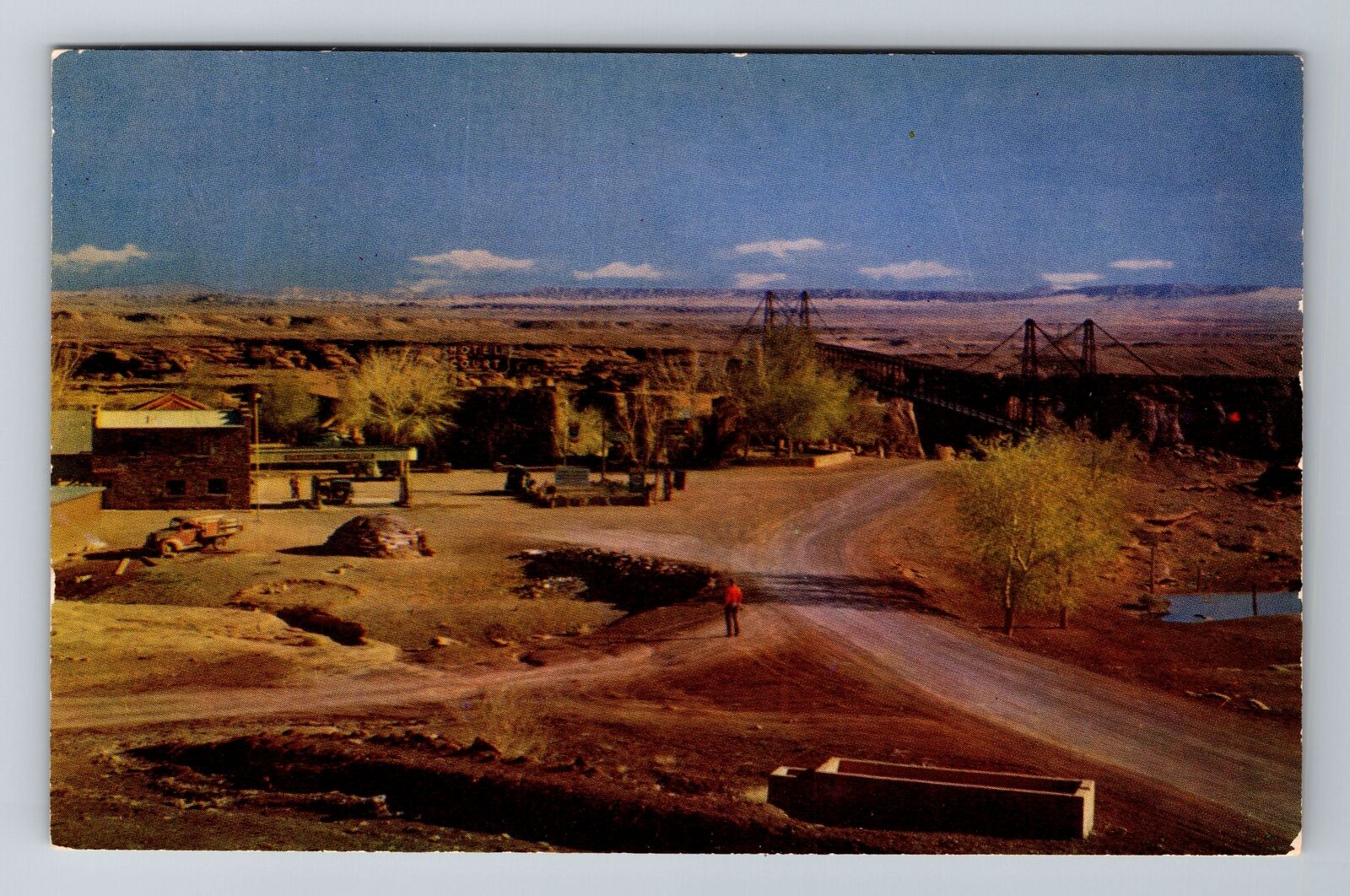 Cameron AZ-Arizona, Cameron Trading Post, Aerial, Antique, Vintage Postcard