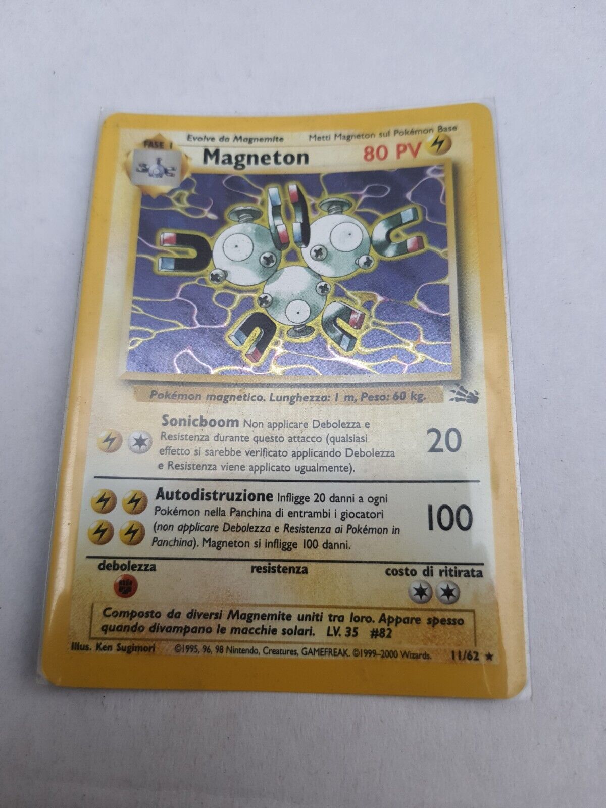 1999/2000 Pokemon Fossil Magneton 11/62 Holo MINT Wizard