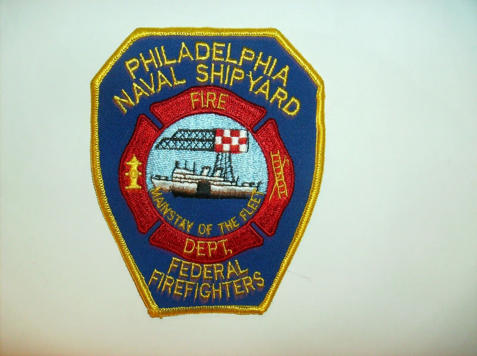 Philadelphia Naval Shipyard Federal Firefighters Fire Dept. Patch