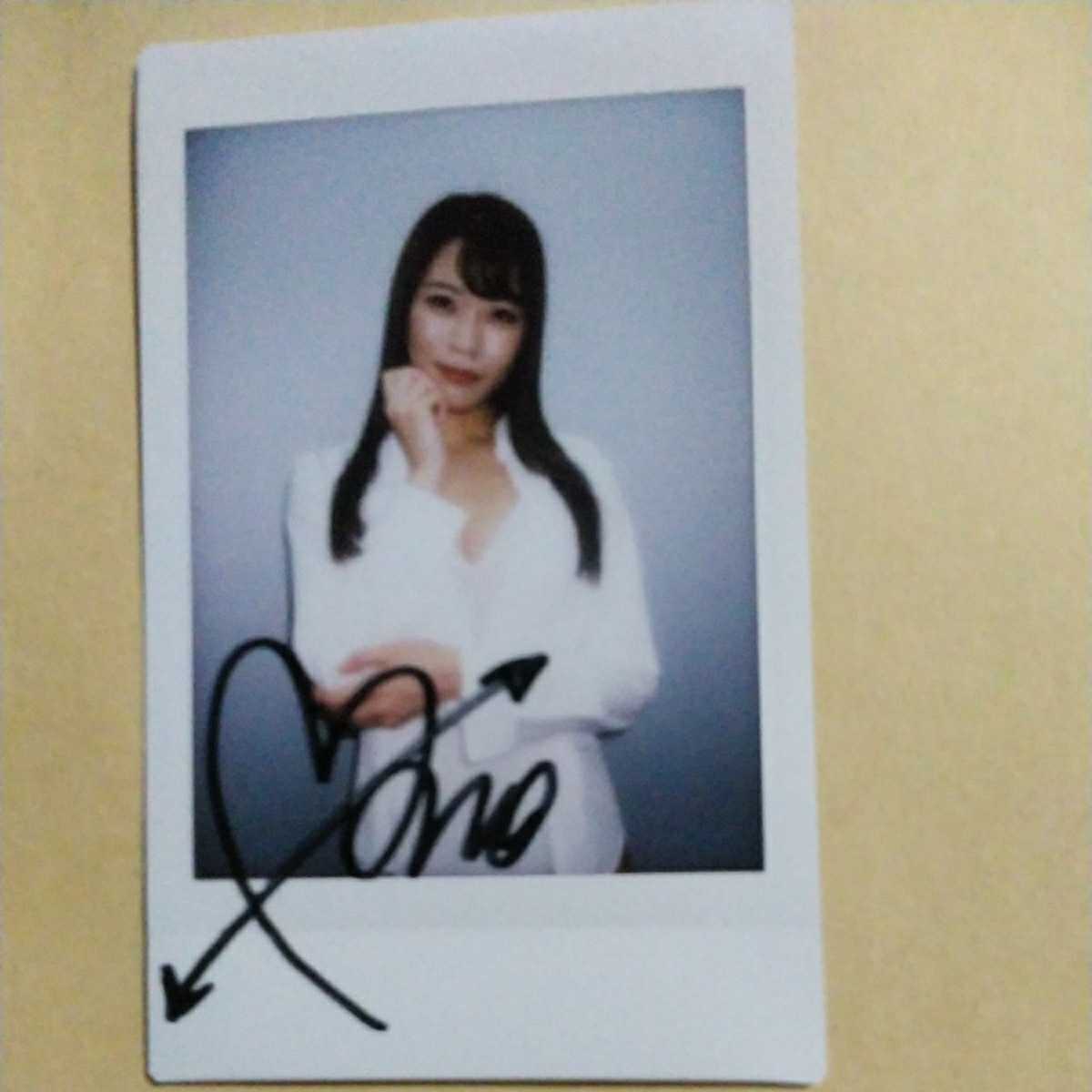 Momo Aoki genuine autographed instax photo Japanese Idols Gravure Model
