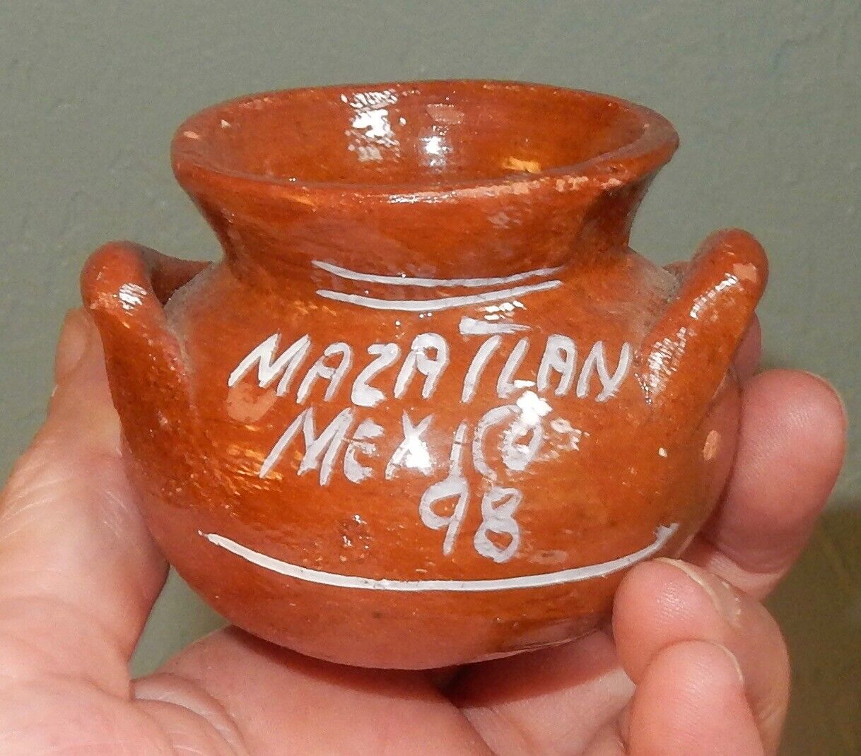 Small Souvenir Pot from Mazatlan Mexico
