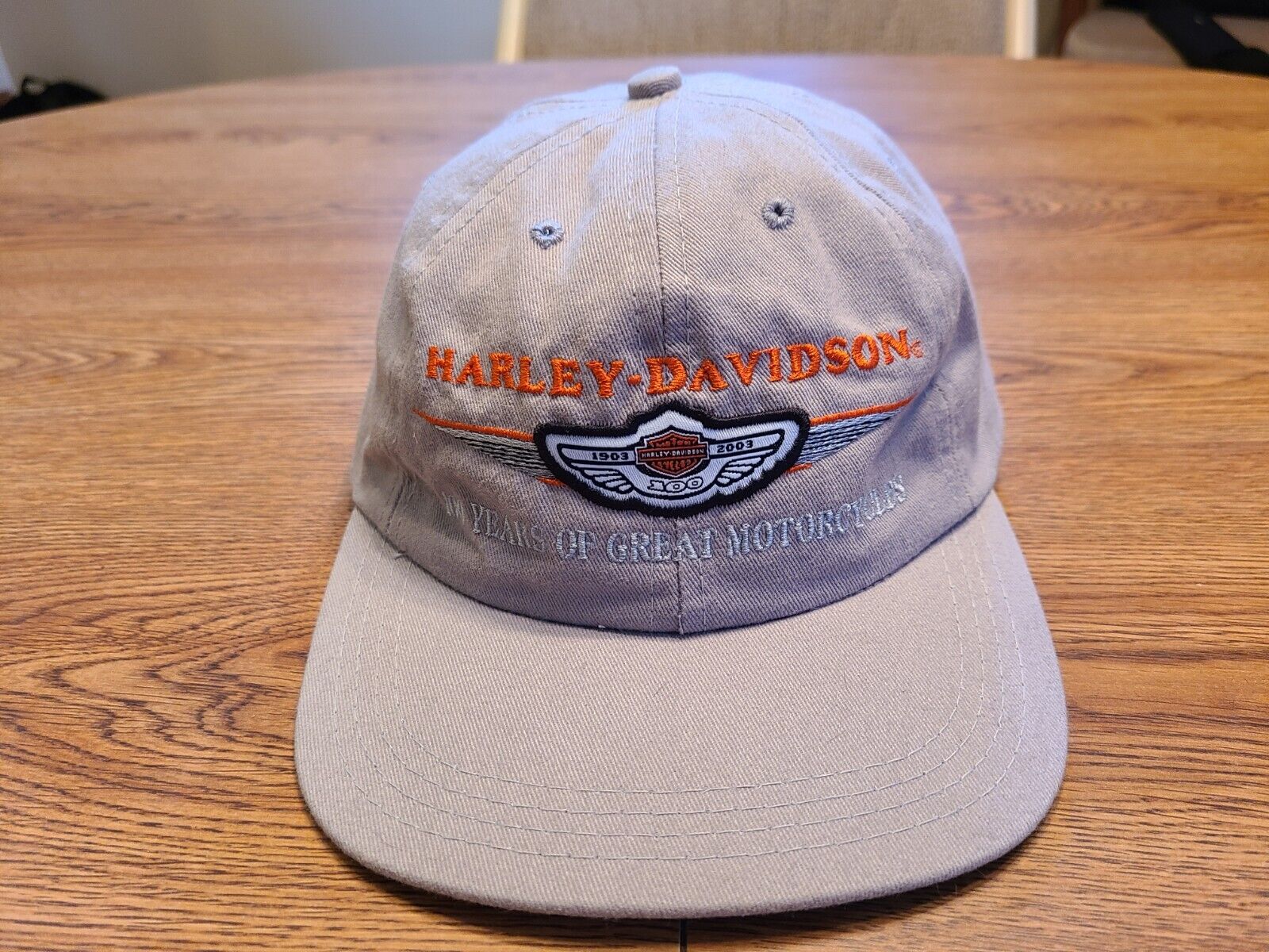 Harley Davidson 100th Anniversary 1903-2003 Adjustable Hat 