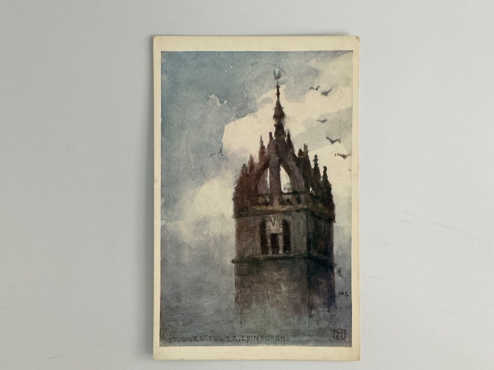 St. Giles\' Tower Edinburgh Postcard A-1