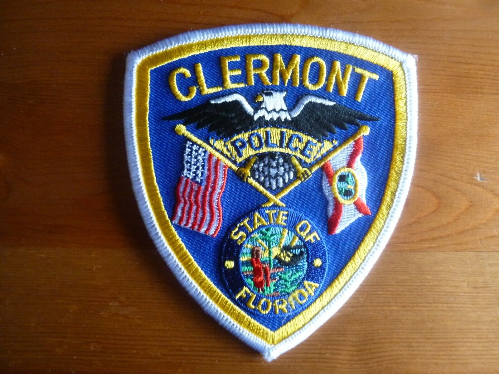 CLERMONT STATE OF FLORIDA POLICE Patch FL UNIT USA obsolete Original