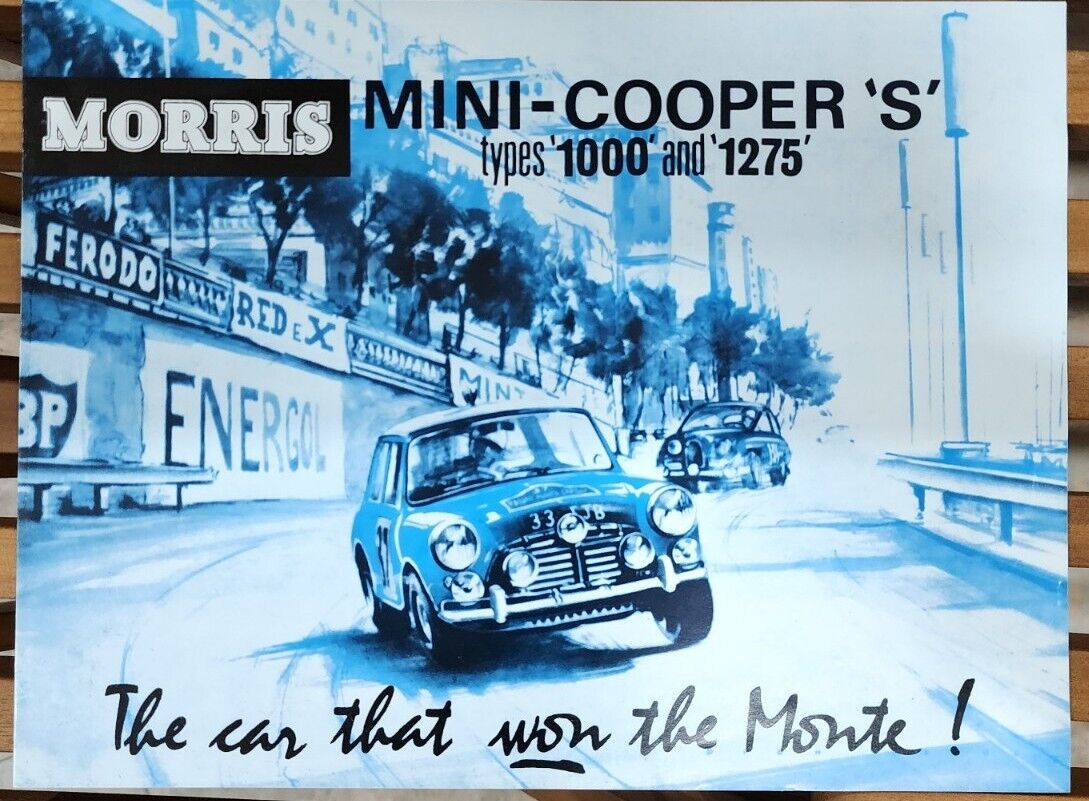 Mini Cooper S 1000 1275 Monte Carlo Winner, Brochure 1964, Very Good Condition