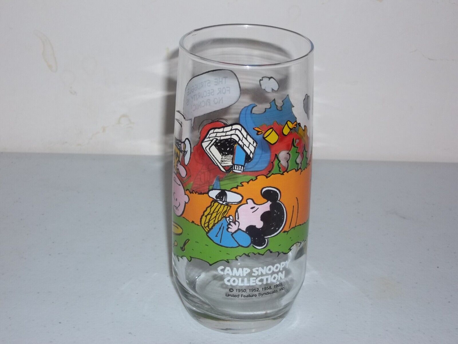 Vintage 1965 McDonald\'s CAMP SNOOPY The Struggle for Security Is No Picnic NICE