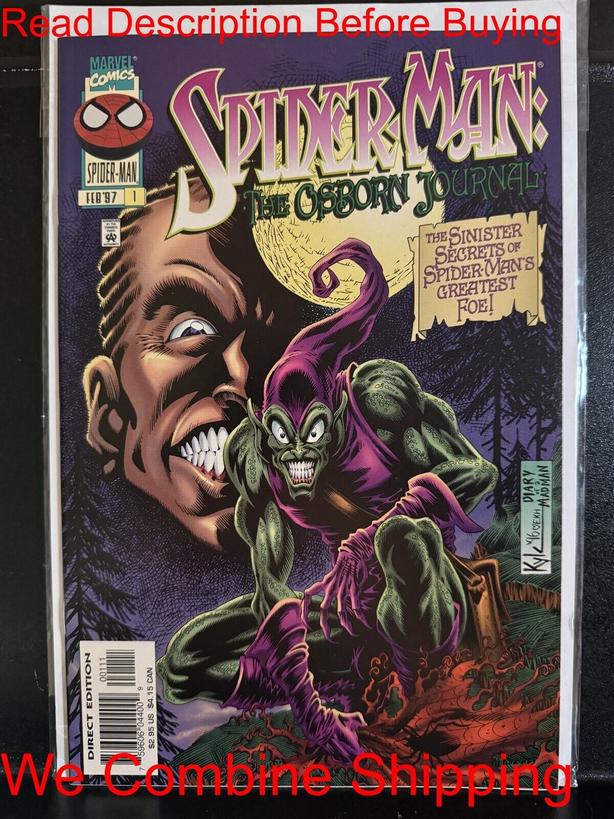 BARGAIN BOOKS ($5 MIN PURCHASE) Spider-Man Osborn Journal #1 (1997 Marvel)