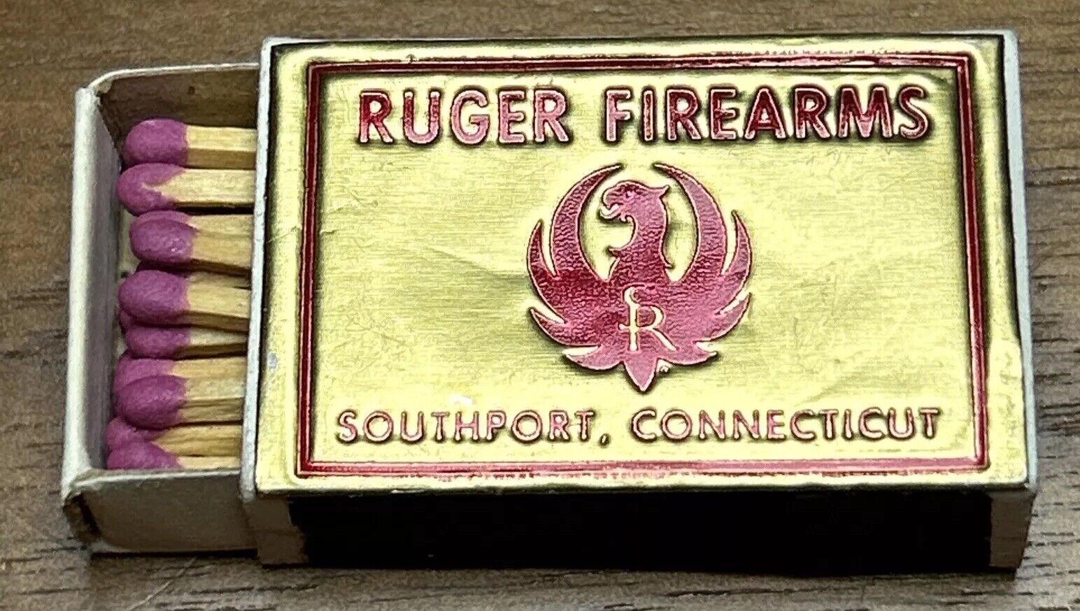 Vintage Sturm Ruger Firearms, Southport Connecticut, Matchbox