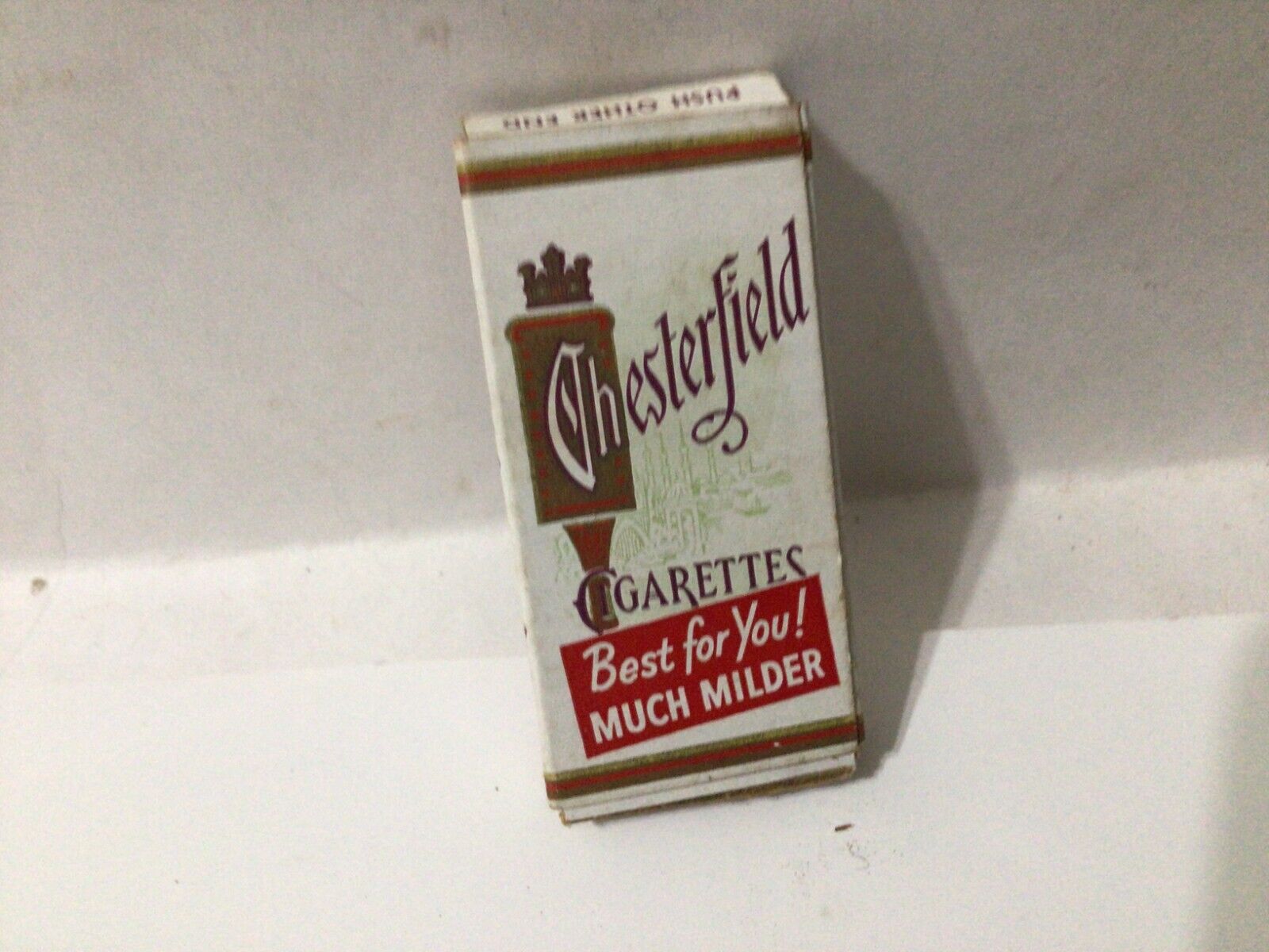 Chesterfield Complimentary 3 Pack Cigarette Box, Not For Sale, Empty