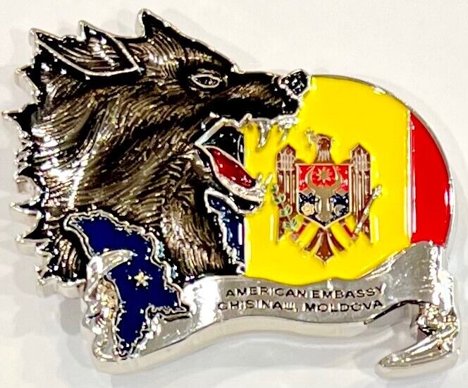 USMC MSG-D Marine Security Guard Detachment Chisinau, Moldova Challenge Coin