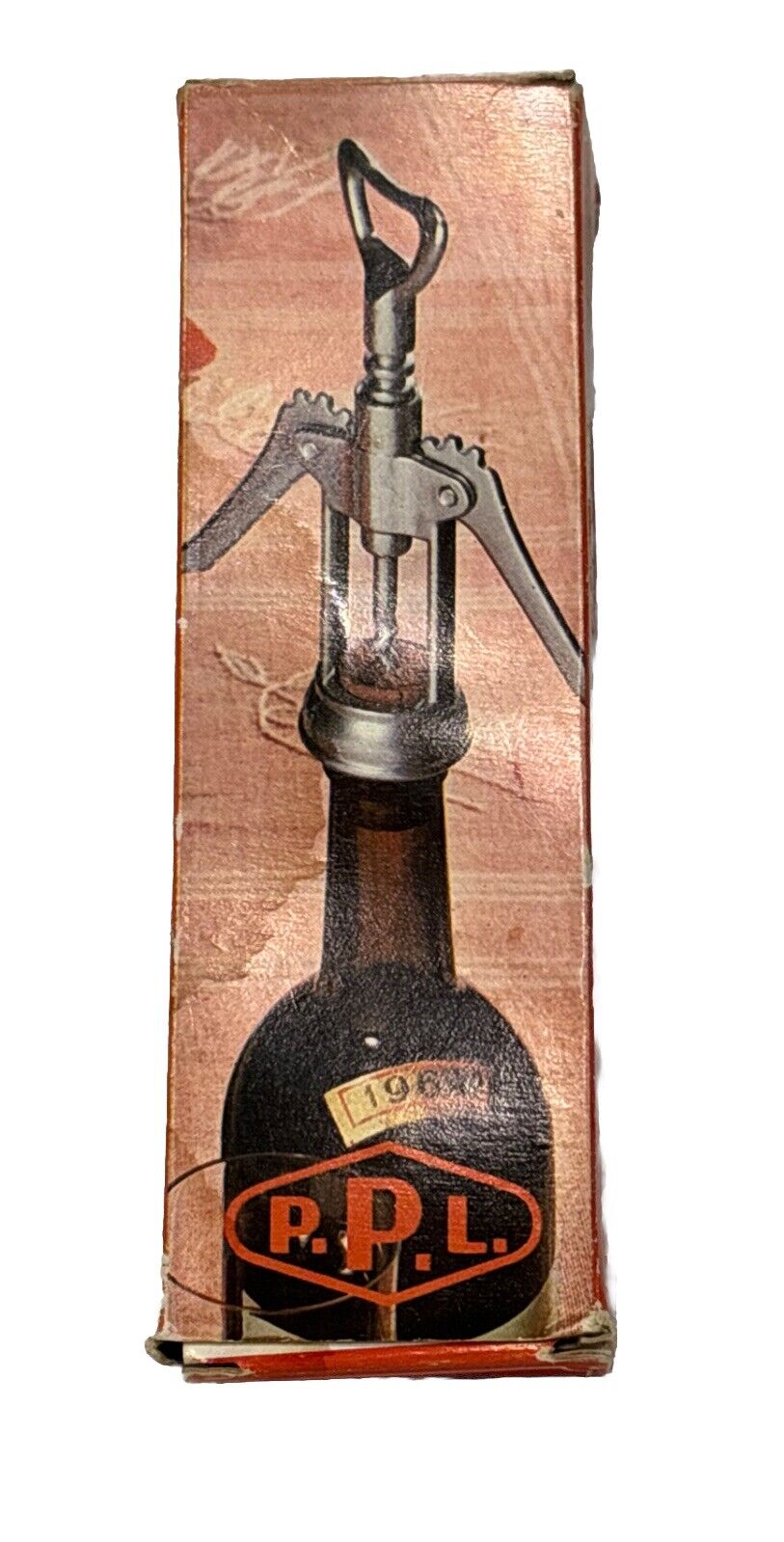 Vintage Italian Wing Corkscrew Wine Opener Chrome made in Italy 1960 HEAVY