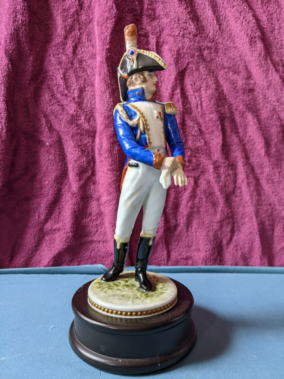 Vintage German Kaiser porcelain figurine of Napoleon's Marshal 